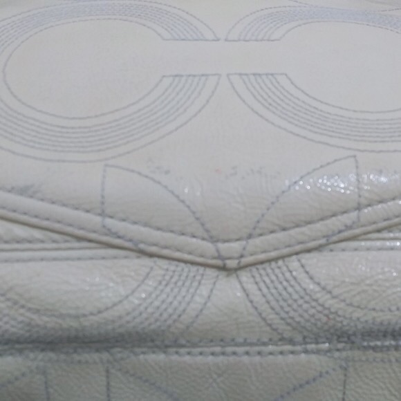 Coach - Yellow Leather & Canvas Diaper/Tote Bag - Picture 11 of 11